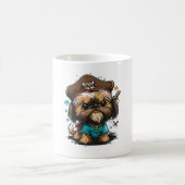 Shorkie Shih Tzu Yorkie Yorkshire Dog Pirate Kaffeetasse (Mittel)