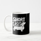 Short And Sy Funny Daschund Dog Lover Quote Kaffeetasse (Links)