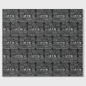 Short Inspirational Quotes On Black Geschenkpapier (Flach)