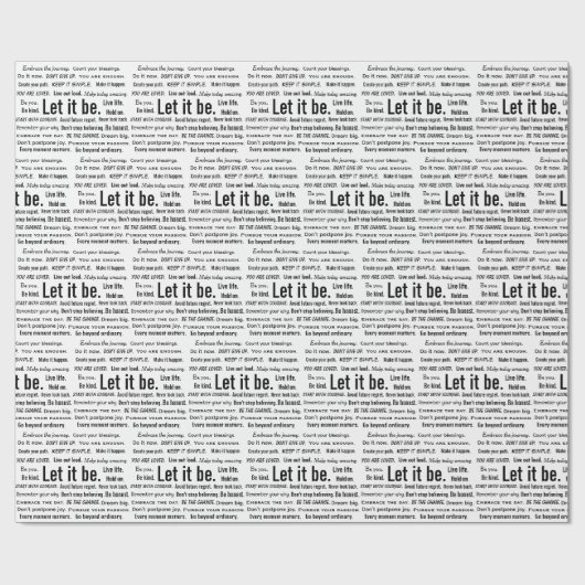 Short Inspirational Quotes On White Geschenkpapier (Flach)