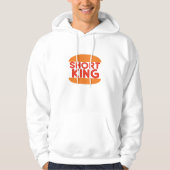 Short King Funny Minimal Design Hoodie (Vorderseite)
