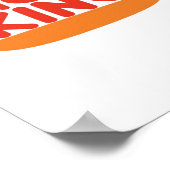 Short King Funny Minimal Design Poster (Ecke)