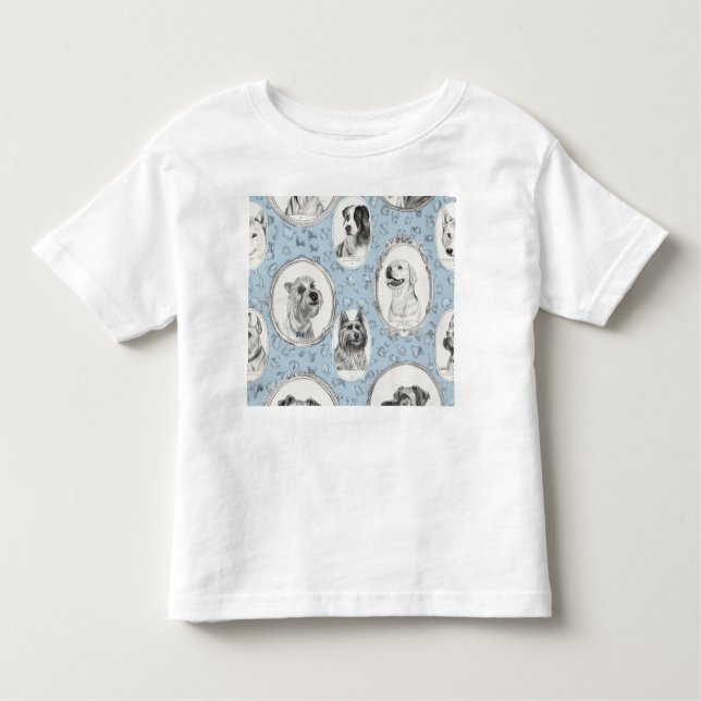 Short Sleeve T - Shirt mit Dog Graphic (Vorderseite)