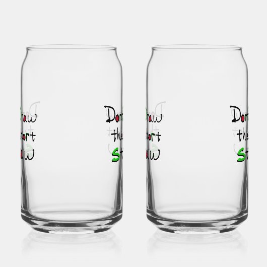 Short Straw Glass Dosenglas (Rechts)