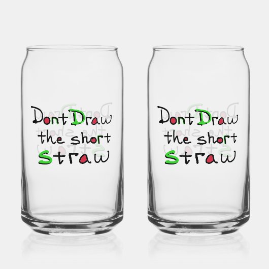 Short Straw Glass Dosenglas (Rückseite)