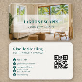 Short Term Rental QR Code Professional Visitenkarte