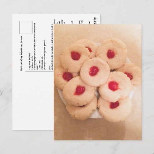 Shortbread Keks Postkarte (Vorne/Hinten)