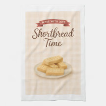 Shortbread Recipe Tea Towel Cottagecore Gift