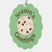 Shortbrett Biscuit Weihnachtskost Bäckerei Ornament Karte (Links)