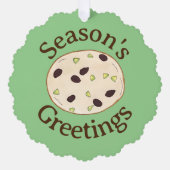 Shortbrett Biscuit Weihnachtskost Bäckerei Ornament Karte (Vorderseite)