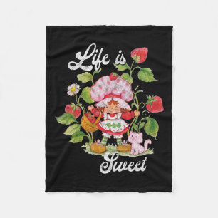 Shortcake Life ist süß Vintager Berry Garden Fleecedecke