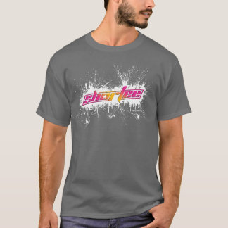 Shortee weißer Farben-Spritzer T-Shirt