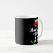 Shortest Christmas Elf Matching Pajama X-mas Party Kaffeetasse (VorderseiteRechts)