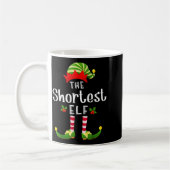 Shortest Christmas Elf Matching Pajama X-mas Party Kaffeetasse (Links)