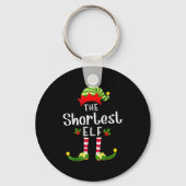 Shortest Christmas Elf Matching Pajama X-mas Party Schlüsselanhänger (Vorderseite)