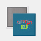 Shortest Elf Christmas Family Matching Group Xmas Magnet (Vorderseite/Rückseite)