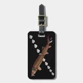 Shortnose Stör u. Scutes Gepäckanhänger (Vorderseite vertikal)