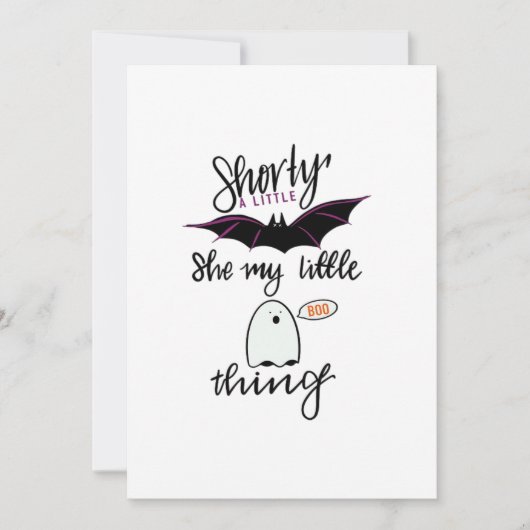 Shorty Batty Funny Retro Feiertagskarte (Vorderseite)