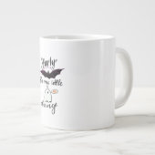 Shorty Batty Funny Retro Jumbo-Tasse (Vorderseite Rechts)