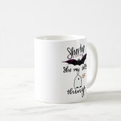 Shorty Batty Funny Retro Kaffeetasse (VorderseiteRechts)