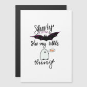 Shorty Batty Funny Retro Magnetkarte (Vorne/Hinten)