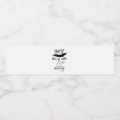 Shorty Batty Funny Retro Wasserflaschenetikett (Einzelnes Label)