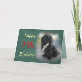 Shorty Lhasa Apso-Shih Tzu Card anpassen Karte (Vorderseite)