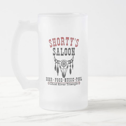Shorty Saloon Mattglas Bierglas (Links)