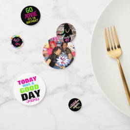 Shorty's 40|Retro Hip Hop Geburtstags Foto Confett Konfetti