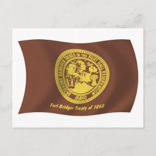 Shoshone Bannock Tribes Flag Postkarte