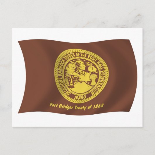 Shoshone Bannock Tribes Flag Postkarte (Vorderseite)