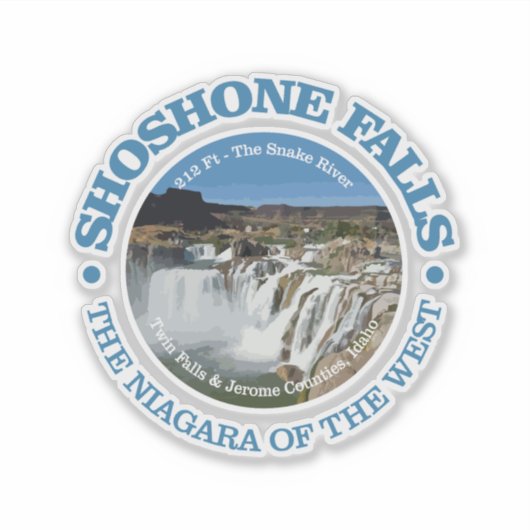 Shoshone Falls Aufkleber (Vorderseite)