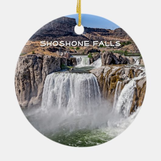 Shoshone Falls, ID Keramik Ornament (Hinten)