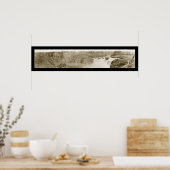 Shoshone Falls Idaho Foto 1913 Poster (Küche)