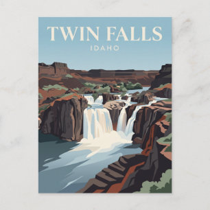 Shoshone Falls Idaho Postkarte