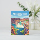 Shoshone Falls Idaho Postkarte (Stehend Vorderseite)