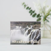 Shoshone Falls Long Exposure Wasserfall Foto Postkarte (Stehend Vorderseite)