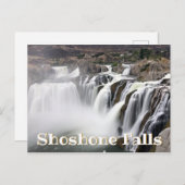 Shoshone Falls Long Exposure Wasserfall Foto Postkarte (Vorne/Hinten)