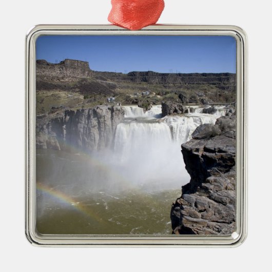 Shoshone Falls on the Snake River in Twin Falls, Ornament Aus Metall (Vorne)