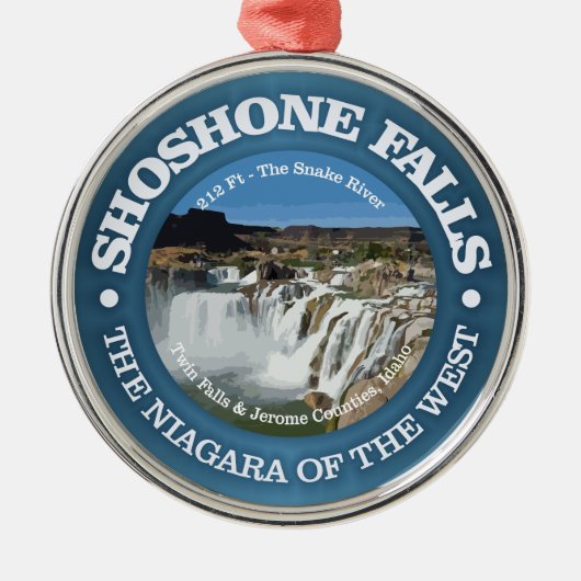 Shoshone Falls Ornament Aus Metall (Vorne)