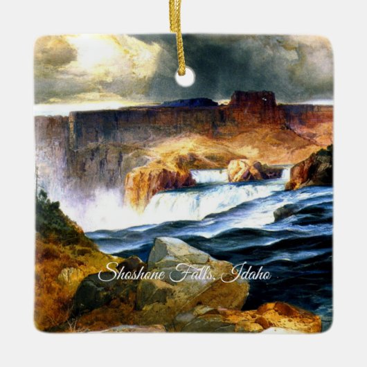 Shoshone Falls, Snake River, Idaho Keramikornament (Vorderseite)