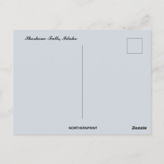 Shoshone Falls Snake River Idaho Postkarte (Rückseite)