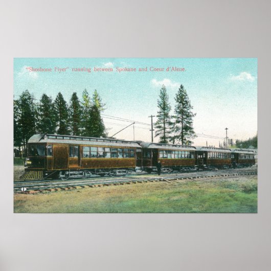 Shoshone Flyer Bahn ab Spokane Poster (Vorne)