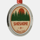 Shoshone National Forest Ornament Aus Metall (Rechts)