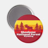 Shoshone National Forest Wyoming Magnet (Vorderseite/Rückseite)