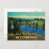 Shoshone National Forest Wyoming Postkarte (Vorne/Hinten)