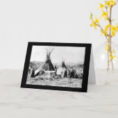 Shoshoni-Inderund HautTipis 1884 Karte (Gelbe Blume)
