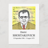 Shostakovich Postkarte (Vorderseite)