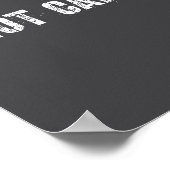 Shot Caller - Funny Saying, Sarcastic Quote  Poster (Ecke)