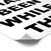 Shot Doing Geschirr Funny Poster (Ecke)